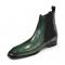 Duca Di Matiste "Empoli" Green Genuine Italian Calfskin Ankle Boots.